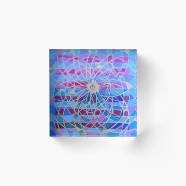 Hexagram 9-Hsiao Ch'u (Power of the Small) Acrylic Block