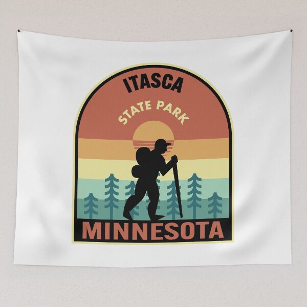 Item preview, Itasca State Park Minnesota Retro Hiking designed and sold by HalpinDesign.