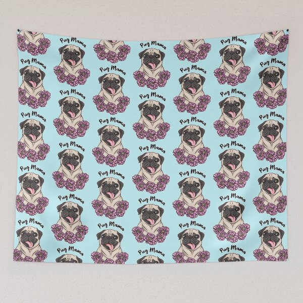 Item preview, Pug Mama Pet Portrait designed and sold by jsivart.
