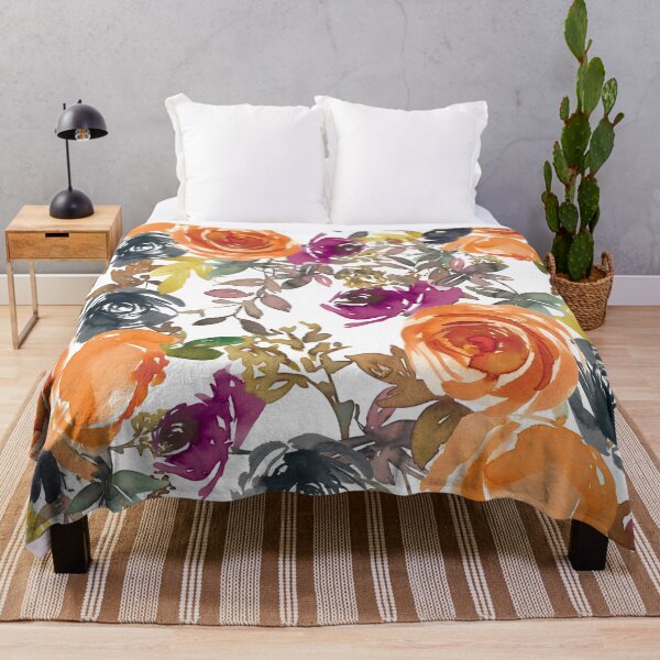 Item preview, Gorgeous Watercolor Floral Home Decor and Apparel designed and sold by pugmom4.