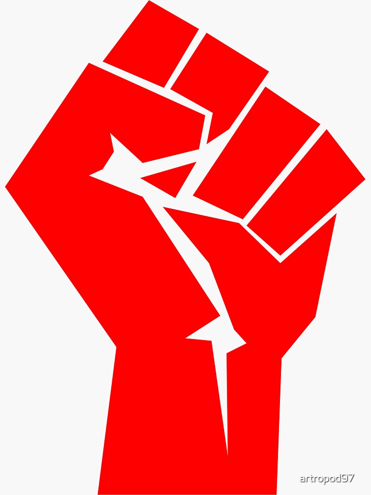 Thumbnail 3 von 3, Sticker, Faust der Revolution designt und verkauft von artropod97.