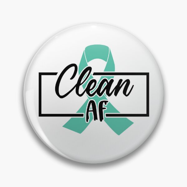 Artikelvorschau, Clean AF Recovery Awareness entworfen und verkauft von RecoverOutLoud.
