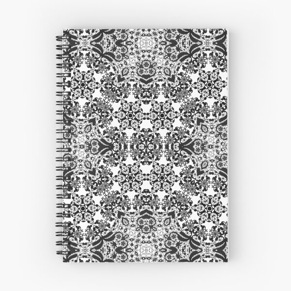 Item preview, Black and white lace openwork pattern designed and sold by fuzzyfox.