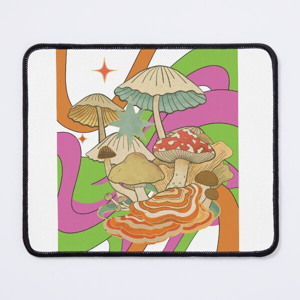Item preview, Trippy Retro Mushroom Forest designed and sold by PancakeToad.