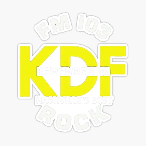 Kdf Sticker KDF Radio Sticker Vintage 103 KDF Radio Station Logo Decal Sticker Set ...