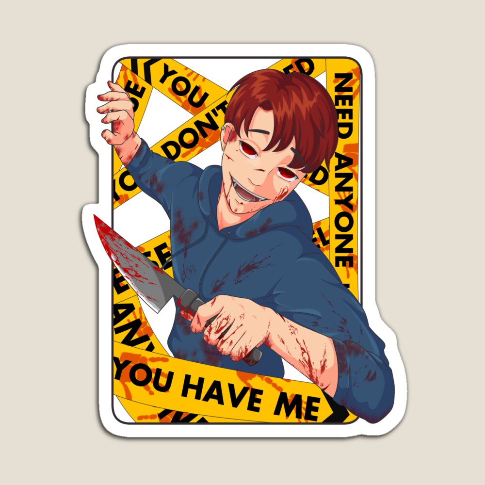 Yandere Cat Boy matte vinyl sticker Goodness youre -  Portugal