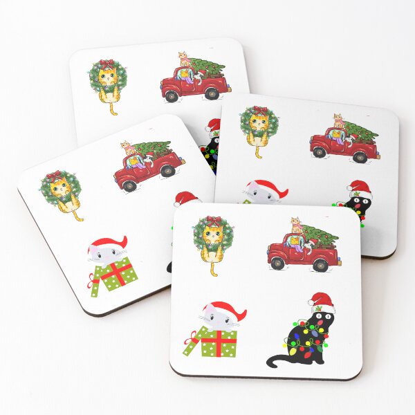 Item preview, Christmas Cat Stickers designed and sold by BeeGeesDesigns.
