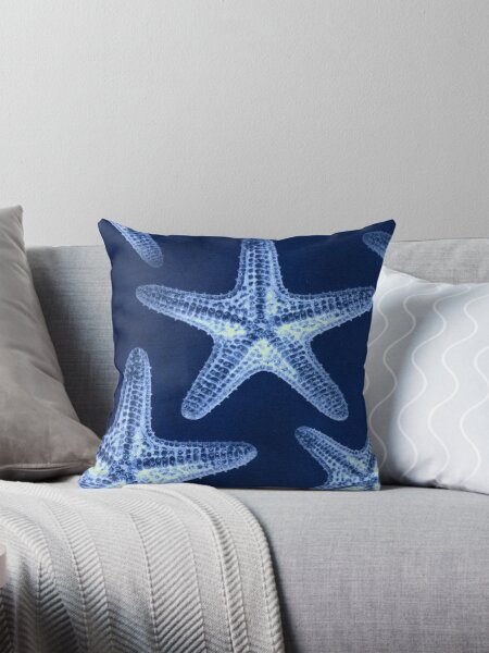 Vista previa del artículo con la obra «rústico costero elegante náutico azul marino playa estrella de mar», diseñado y vendido por LEILA ART SPACE.