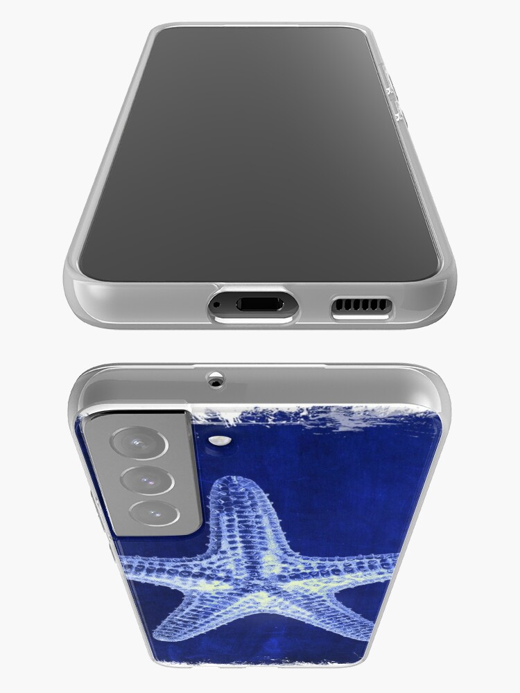 Disover coastal seaside ocean navy blue beach chic starfish | Samsung Galaxy Phone Case