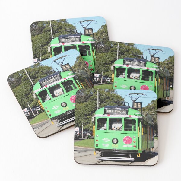 Item preview, Green Melbourne tram, Australia designed and sold by FranWest.
