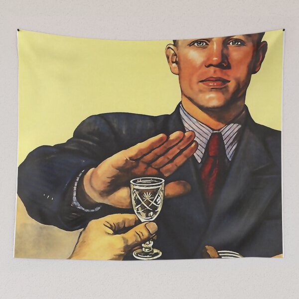 Item preview, The Vintage "Anti Alcohol" Poster designed and sold by Thelma-Britt.