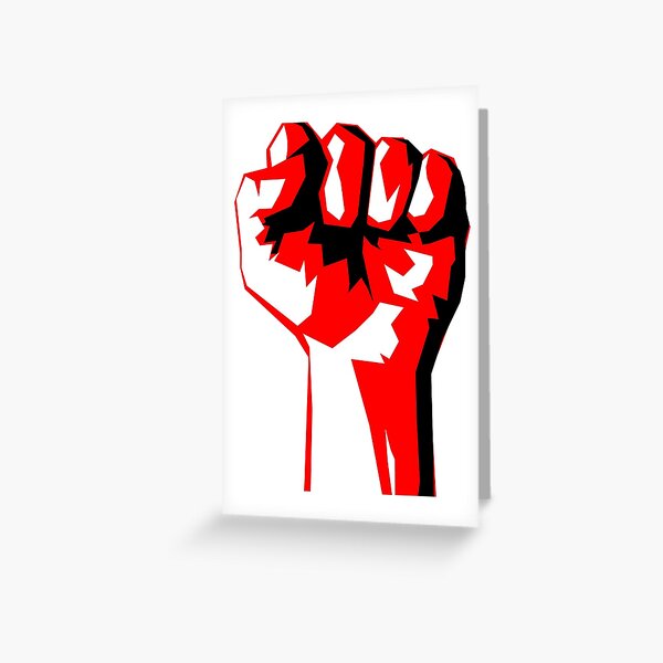 Worker's Fist Greeting Card