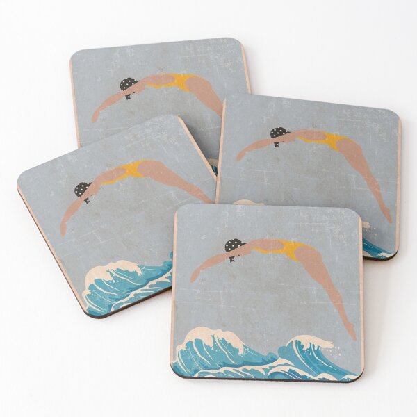 Item preview, The Ocean's Into Blue Poster designed and sold by Thelma-Britt.