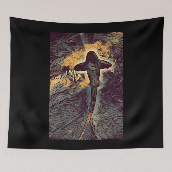 Item preview, Shark From Bottom Dark designed and sold by Namsus-Printing.