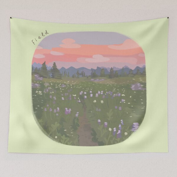 Item preview, Lavender field pastel aesthetic designed and sold by lunajoon.