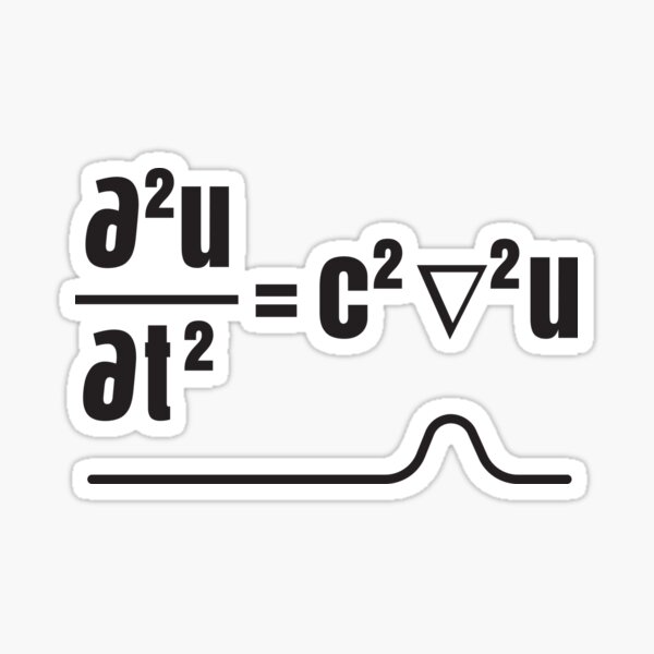 wave equation Sticker
