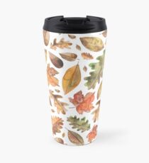 Watercolour Autumn Leaves. Travel Mug