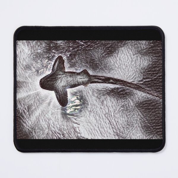 Item preview, Shark From Bottom Scribble designed and sold by Namsus-Printing.