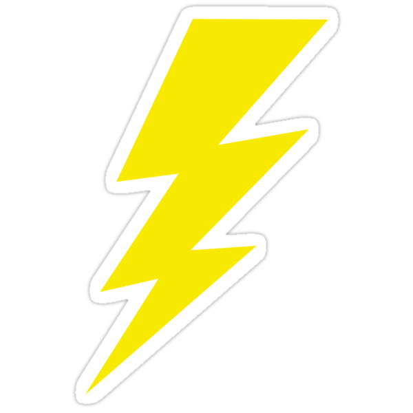 "Lightning Bolt, Lightning Bolt" Stickers by Aaron Booth | Redbubble