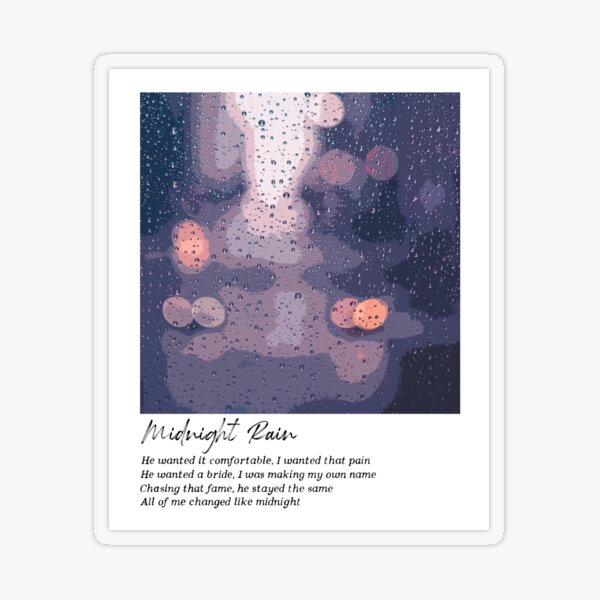 Midnight Rain Stickers for Sale