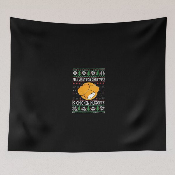Item preview, Camiseta con cuello en V para mujer con diseño de suéter navideño feo de nuggets de pollo designed and sold by BlaichKearn.