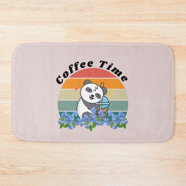 Item preview, Cute panda drinking coffee, coffee and panda designed and sold by ColourTrials.