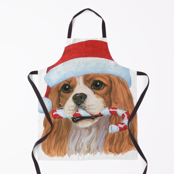 Item preview, Christmas Cavalier King Charles Spaniel Blenheim designed and sold by amberwjohnson.