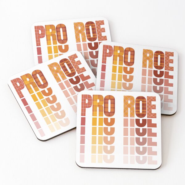 Item preview, PRO ROE | RETRO REPEATING TEXT WITH PATHCHWORK LETTERS designed and sold by Festive Feminist.