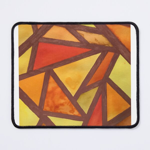 Item preview, Golden Geometric Stained Glass designed and sold by CreatedbyCM.