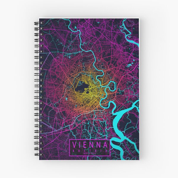 Item preview, Vienna City Map of Austria - Neon designed and sold by deMAP.