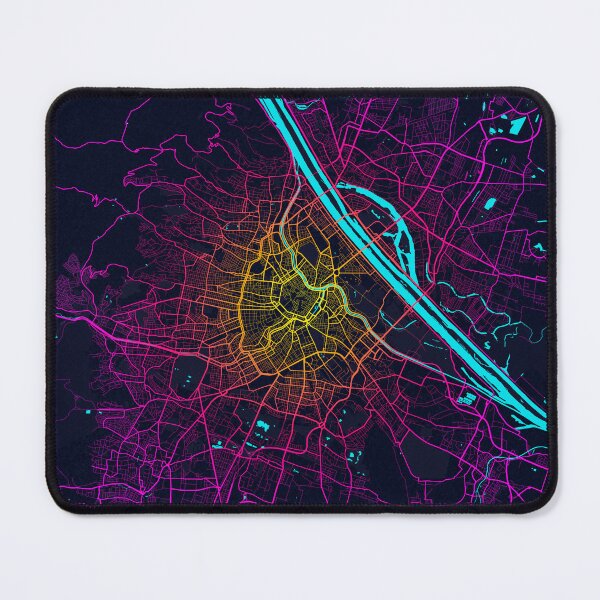 Item preview, Vienna City Map of Austria - Neon designed and sold by deMAP.