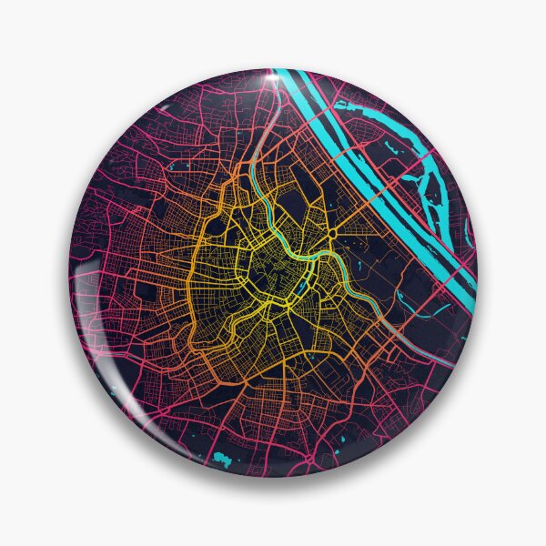 Item preview, Vienna City Map of Austria - Neon designed and sold by deMAP.