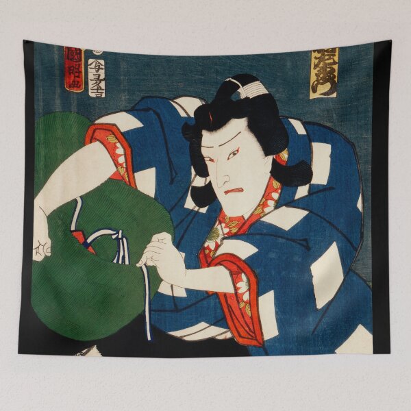 Item preview, Portraits an Actors by Toyohara Kunichika  - Japanese woodblock designed and sold by TeeARTHY.