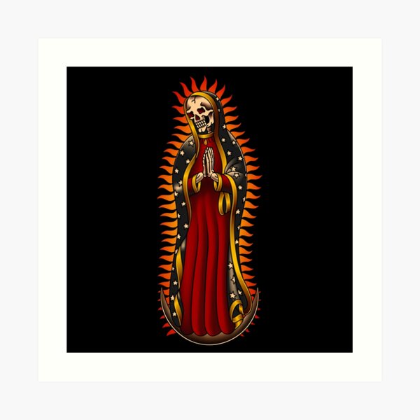 Santa Muerte Wall Art Redbubble