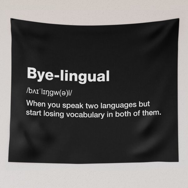 Item preview, Byelingual Definition | Bye-lingual Bad Dad Joke designed and sold by Dadabase Merch.