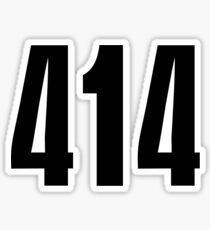 414 Milwaukee | Phone Area Code Shirts Stickers Sticker