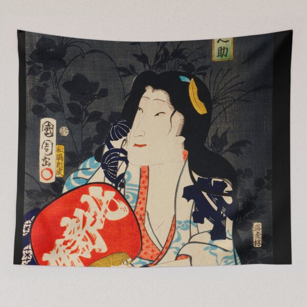 Item preview, Portraits an Actors by Toyohara Kunichika  - Japanese woodblock designed and sold by TeeARTHY.