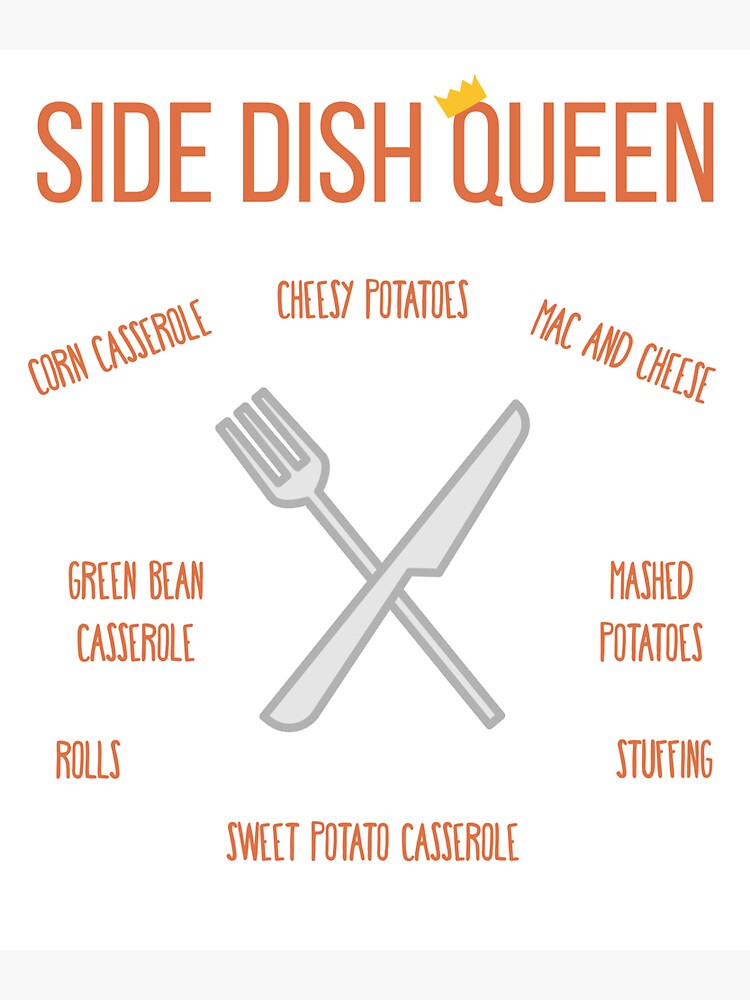"Side Dish Queen" Sticker for Sale by VanessaNWI Redbubble