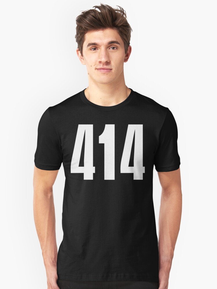 414-milwaukee-white-ink-phone-area-code-shirts-stickers-t-shirt