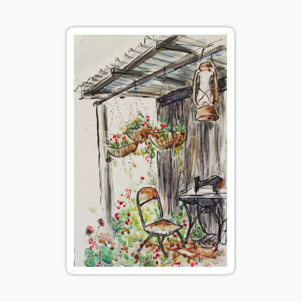 Slab Hut Sticker