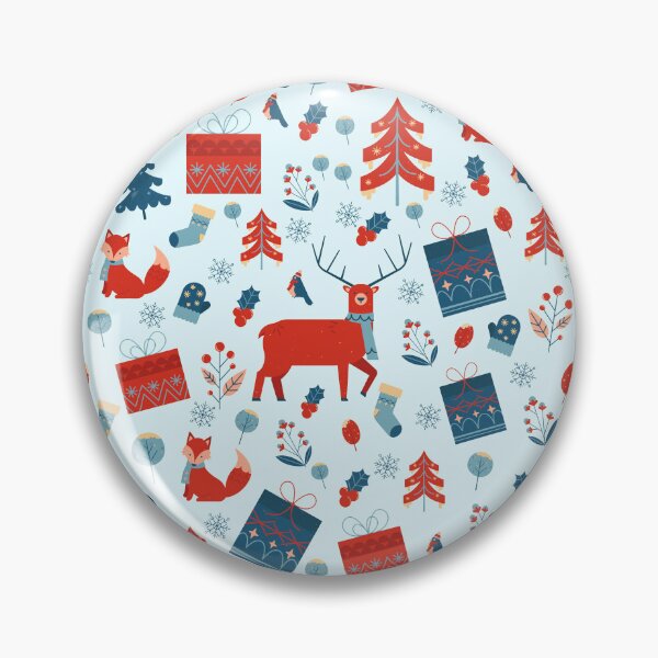 Item preview, Polar Christmas, Illustration with a beautiful pattern of cute animals enjoying the snow and Christmas elements. designed and sold by Malogue.