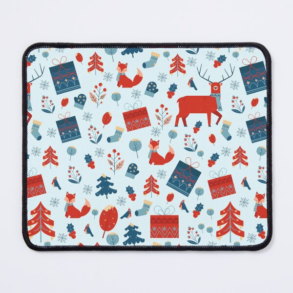Item preview, Polar Christmas, Illustration with a beautiful pattern of cute animals enjoying the snow and Christmas elements. designed and sold by Malogue.
