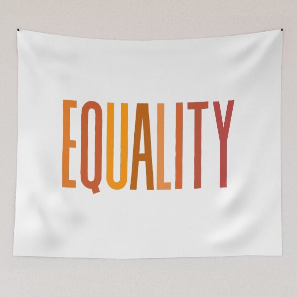 Item preview, EQUALITY | FALL COLORS MINIMALISM TEXT designed and sold by Festive Feminist.