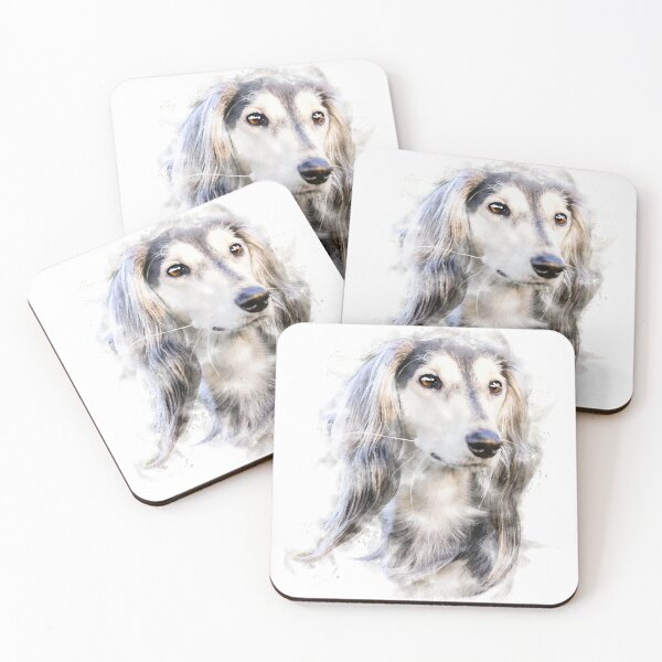 Item preview, Saluki Watercolour Artwork designed and sold by Typeglyphs.