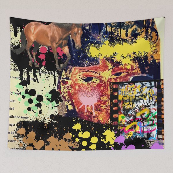 Item preview, GRAFFITI HORSE COLLAGE designed and sold by Swooncake Press.