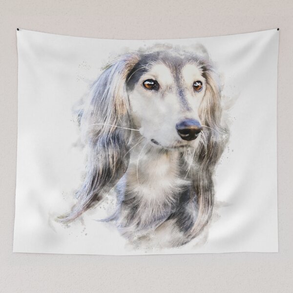 Item preview, Saluki Watercolour Artwork designed and sold by Typeglyphs.