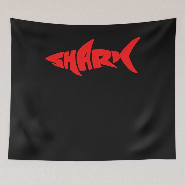Item preview, Shark Lettering Blood Outline designed and sold by mkzmerch.