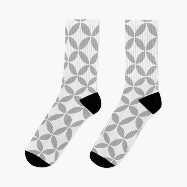 Item preview, Retro Circles and Diamonds grey 3 designed and sold by Makanahele.
