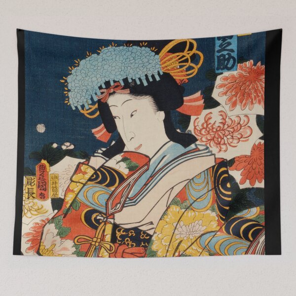 Item preview, Portraits an Actors by Toyohara Kunichika   - Japanese woodblock designed and sold by TeeARTHY.