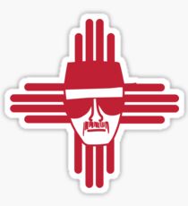 Heisenberg Zia Symbol New Mexico Flag Sticker